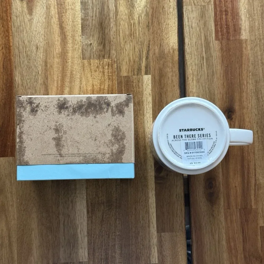 Starbucks North Carolina Been There Series Coffee Mug Ceramic Cup NEW BOX DAMAGE